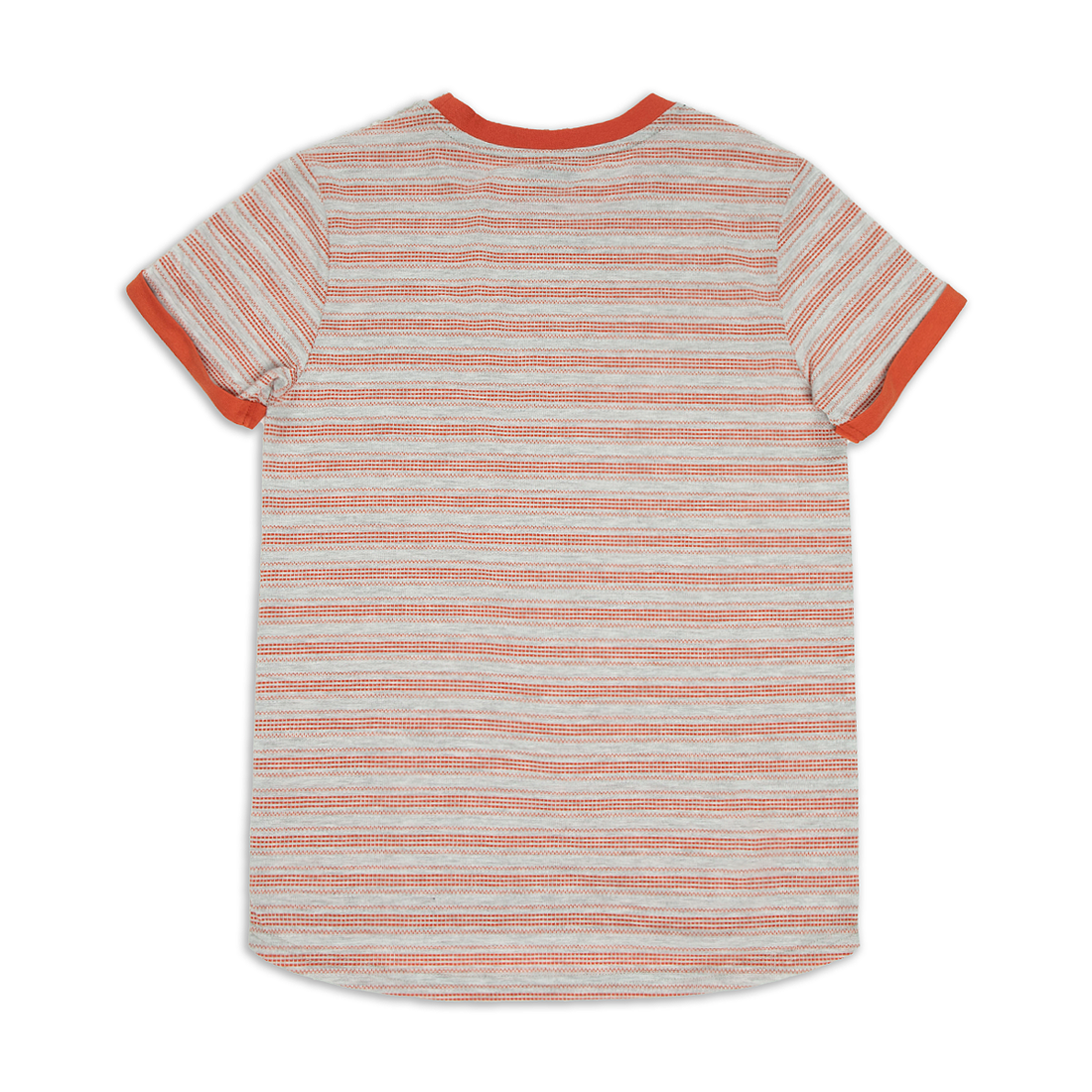 Jacquard pocket t-shirt plain fashion orange-ASSORTED-7-8 YRS