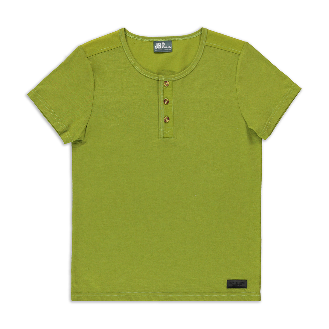 Henley button up t-shirt fashion fatigue-FATIGUE-7-8 YRS