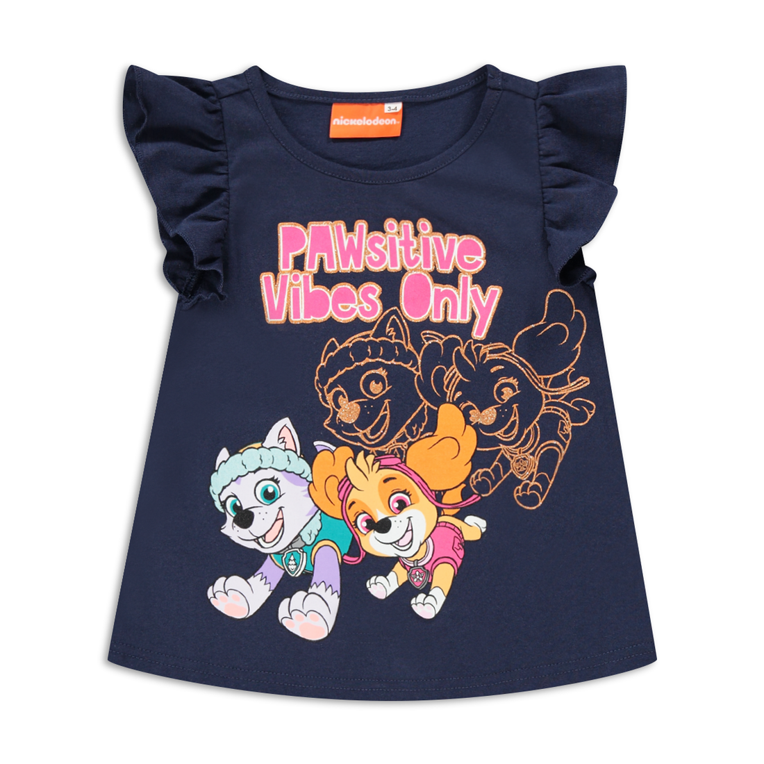 Paw Patrol 2 pack Tshirt navy-NAVY-3-4 YRS