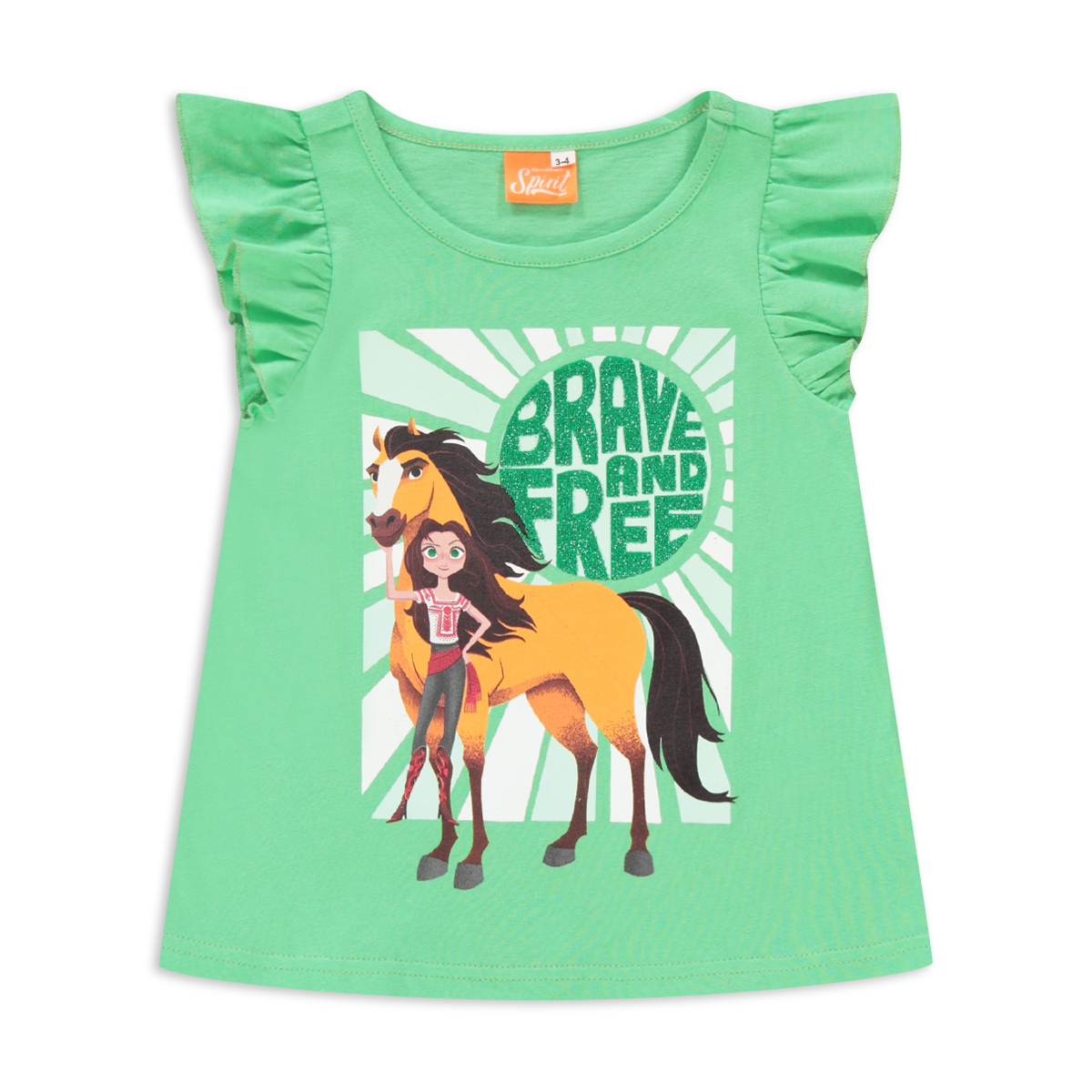 Spirit 2 pack Tshirt green-GREEN-2-3 YRS (2)