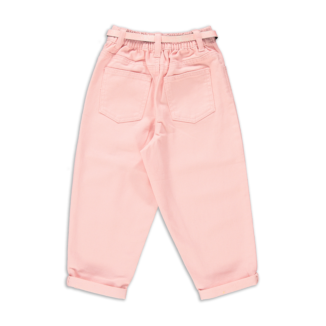 Slouchy Pink Belt Pink Wash-LIGHT PINK-3-4 YRS