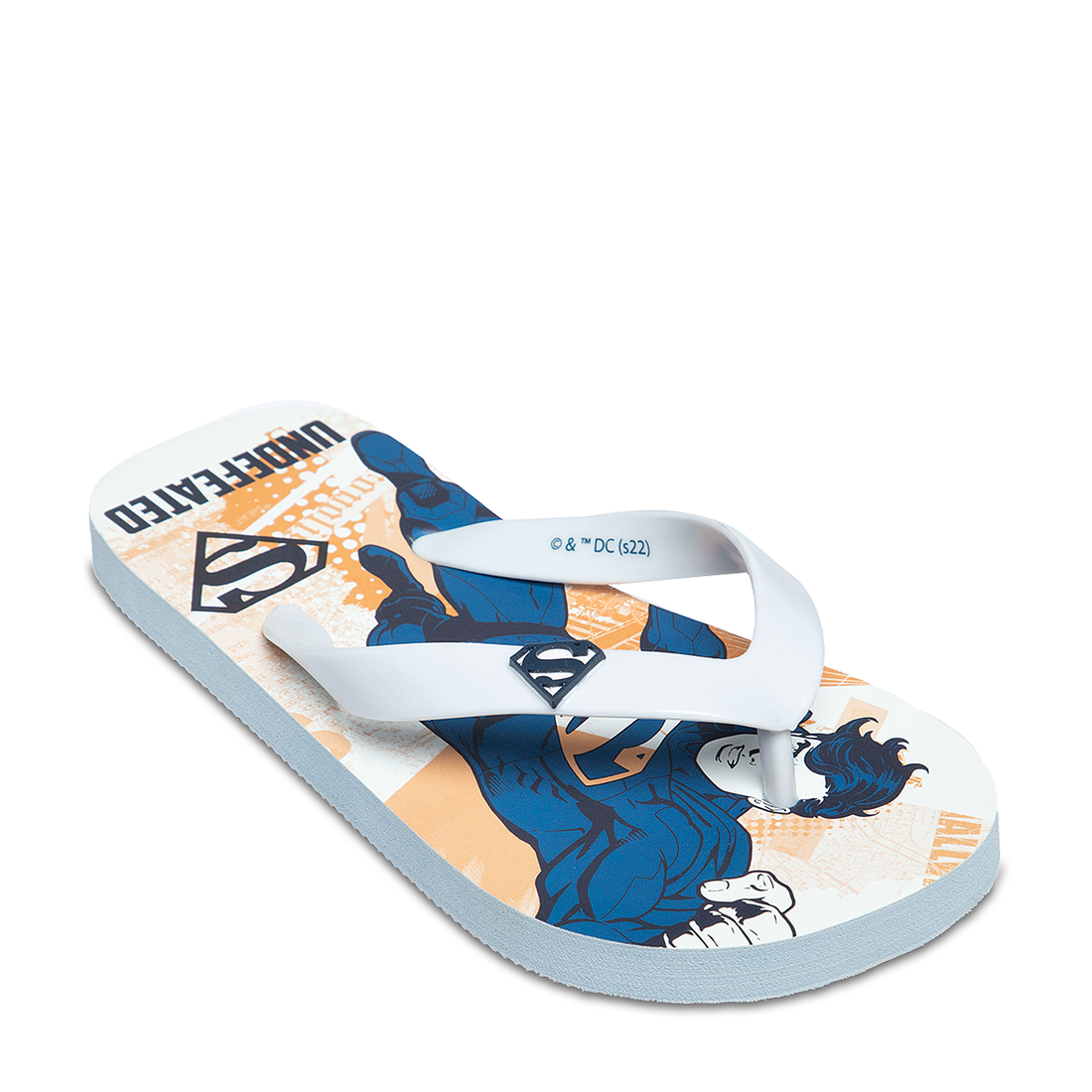 SUPERMAN FLIP FLOP WHITE-WHITE-11