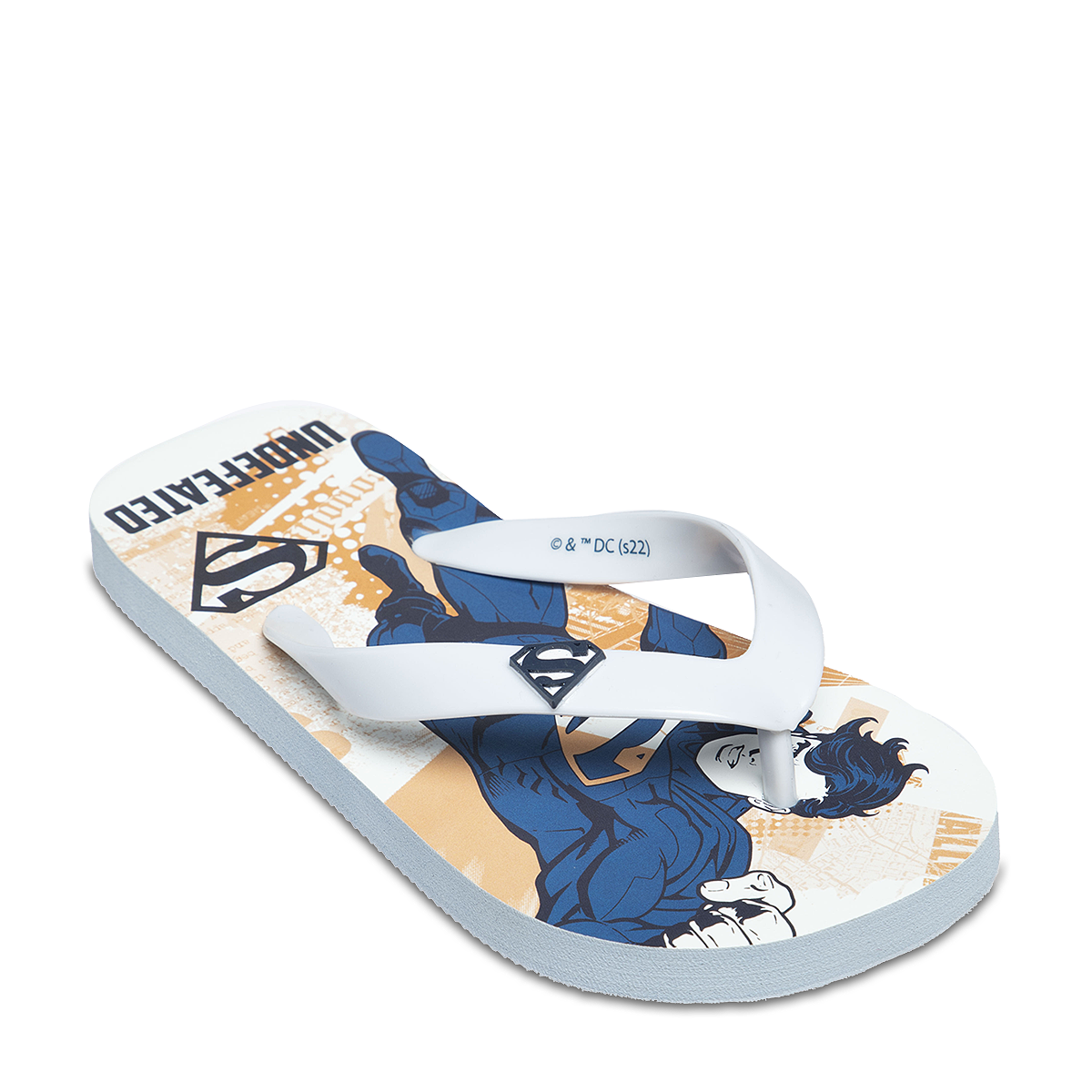 SUPERMAN FLIP FLOP WHITE-WHITE-11 (1)