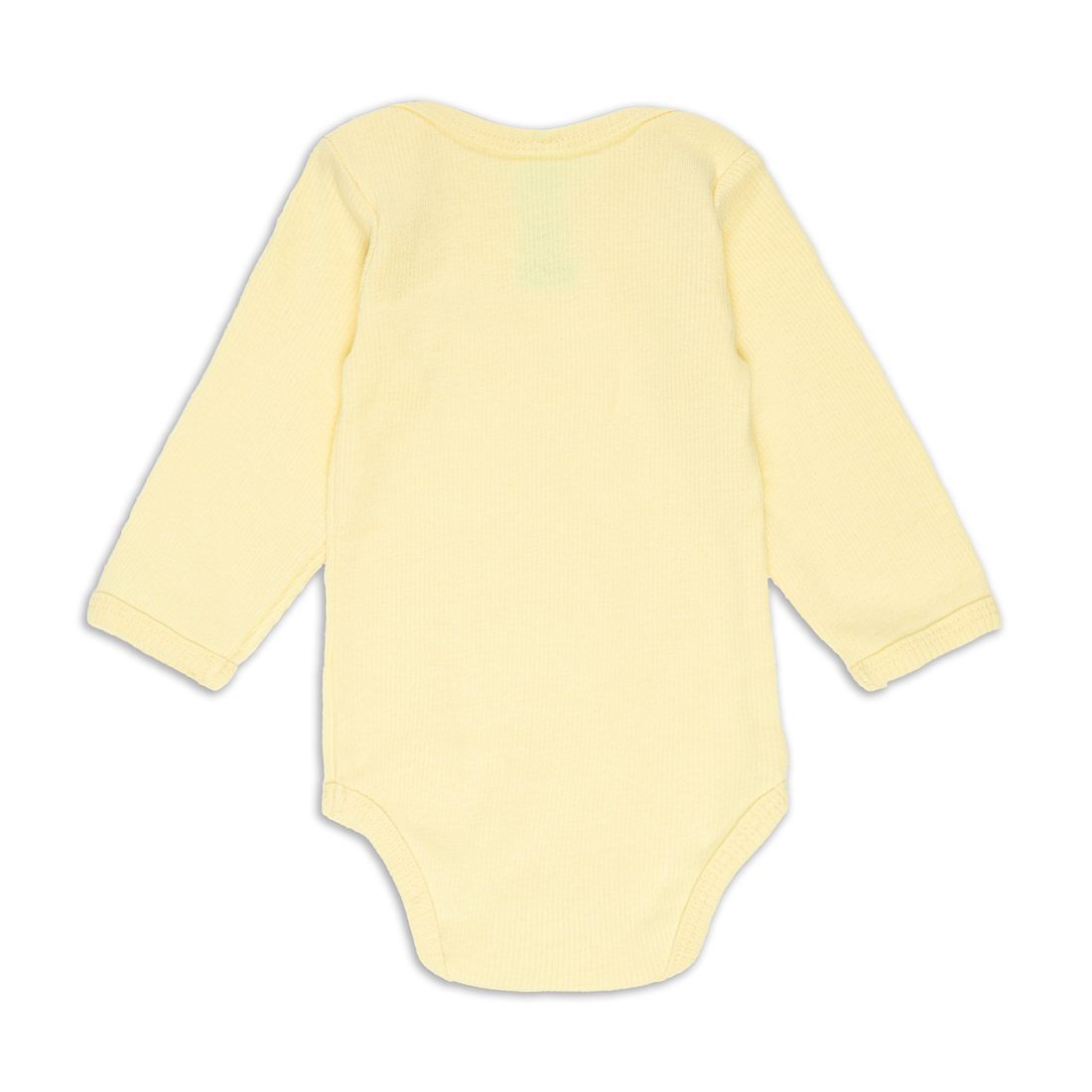 PALE BANANA RIB LS SINGLE BODYVEST-YELLOW-0-3 MTHS