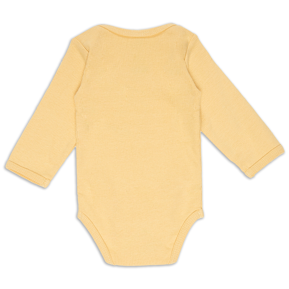 OCHRE RIB LS SINGLE BODYVEST-OCHRE-0-3 MTHS