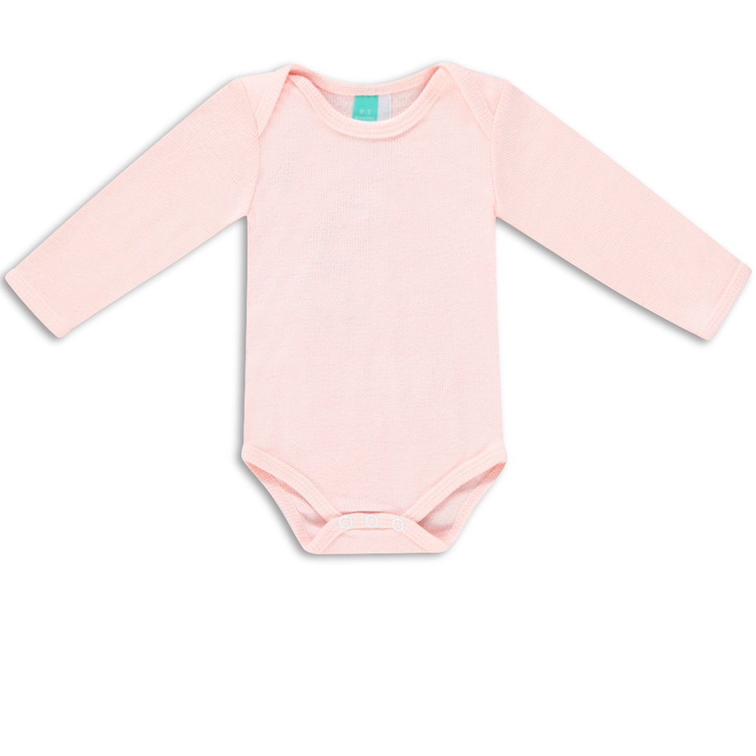 BLOSSOM RIB LS SINGLE BODYVEST-DUSTY PINK-0-3 MTHS