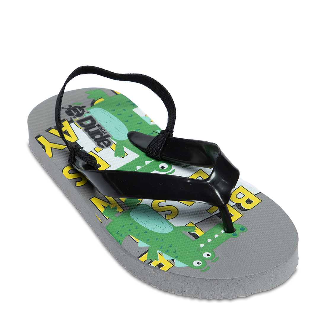 Alligator flip flop black-BLACK-5