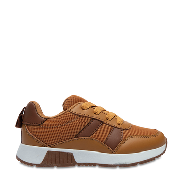 Lace up trainer tan-TAN-9