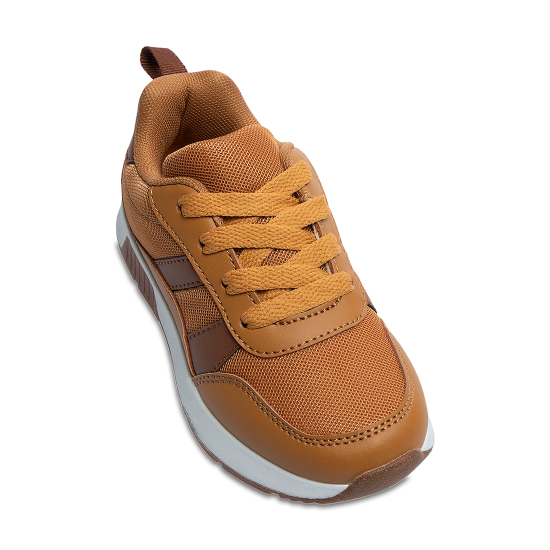 Lace up trainer tan-TAN-9