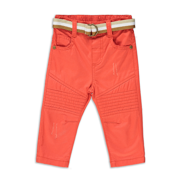 Chino belted trouser paprika-BURNT ORANGE-6-12 MTHS