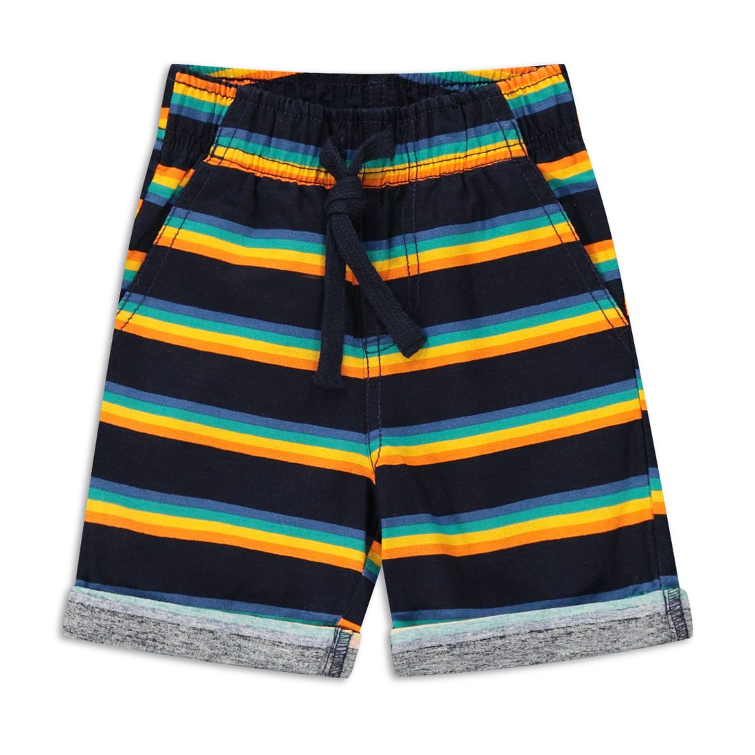 2 Pack woven shorts multi stripe-ASSORTED-6-12 MTHS