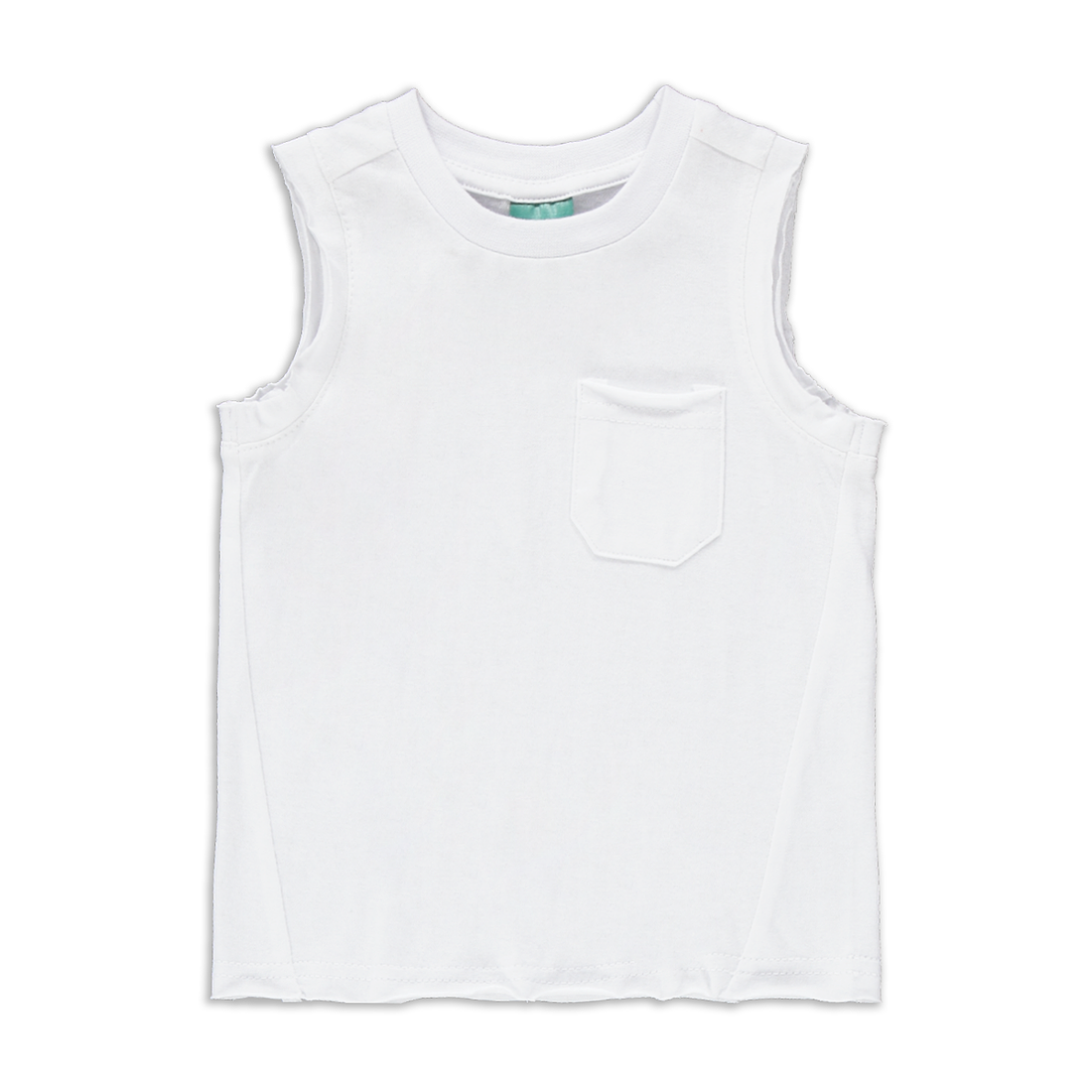 S/LESS TEE WHITE-WHITE-24-36 MNTHS