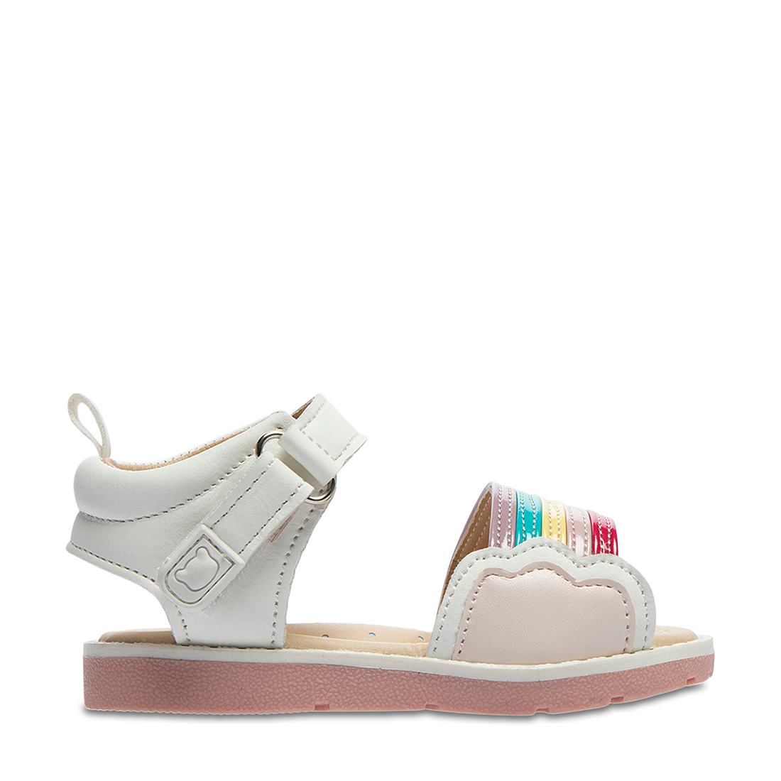 Rainbow Sandal White-WHITE-3