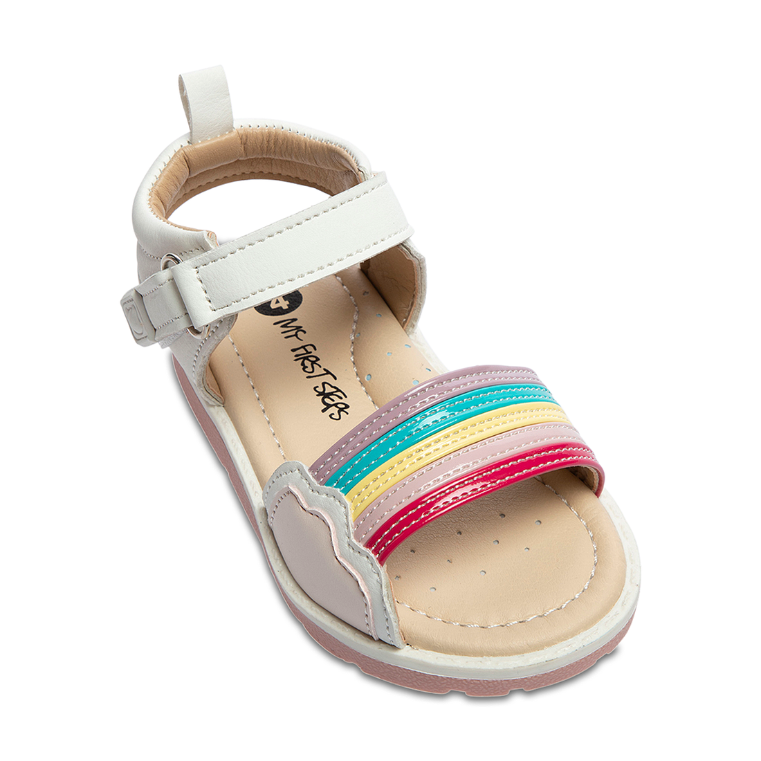 Rainbow Sandal White-WHITE-3