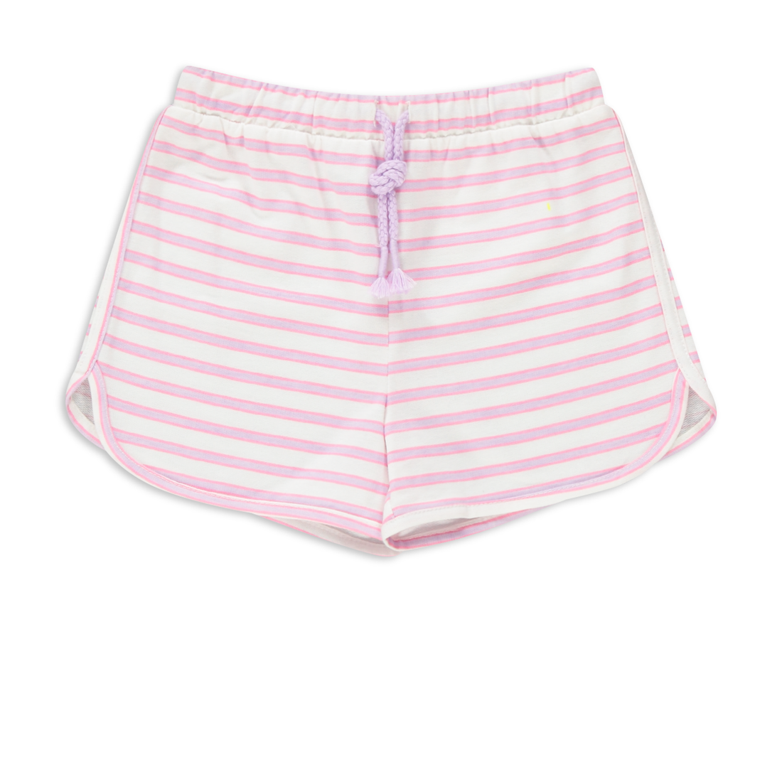 Frill Short Lilac Stripe-MILK-2-3 YRS