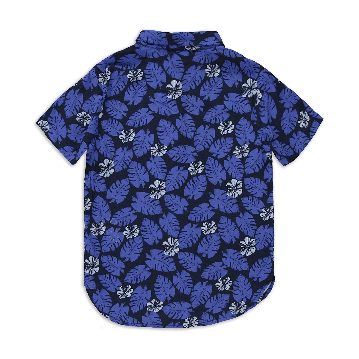 Hawaiian floral viscose shirt blue-COBALT-2-3 YRS (1)