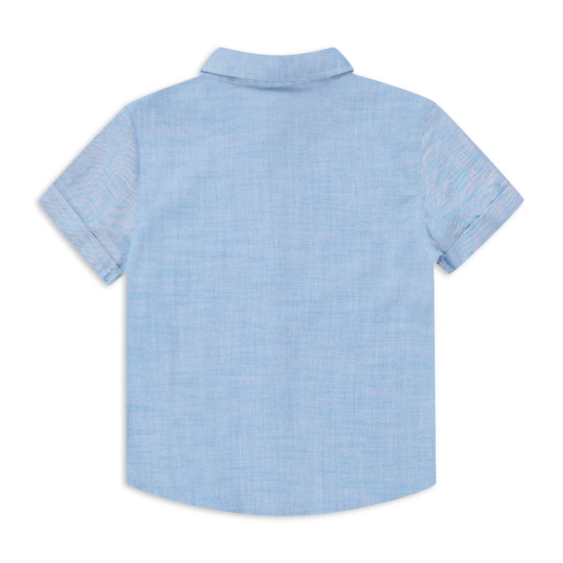 Linen shirt indigo blue-INDIGO-2-3 YRS