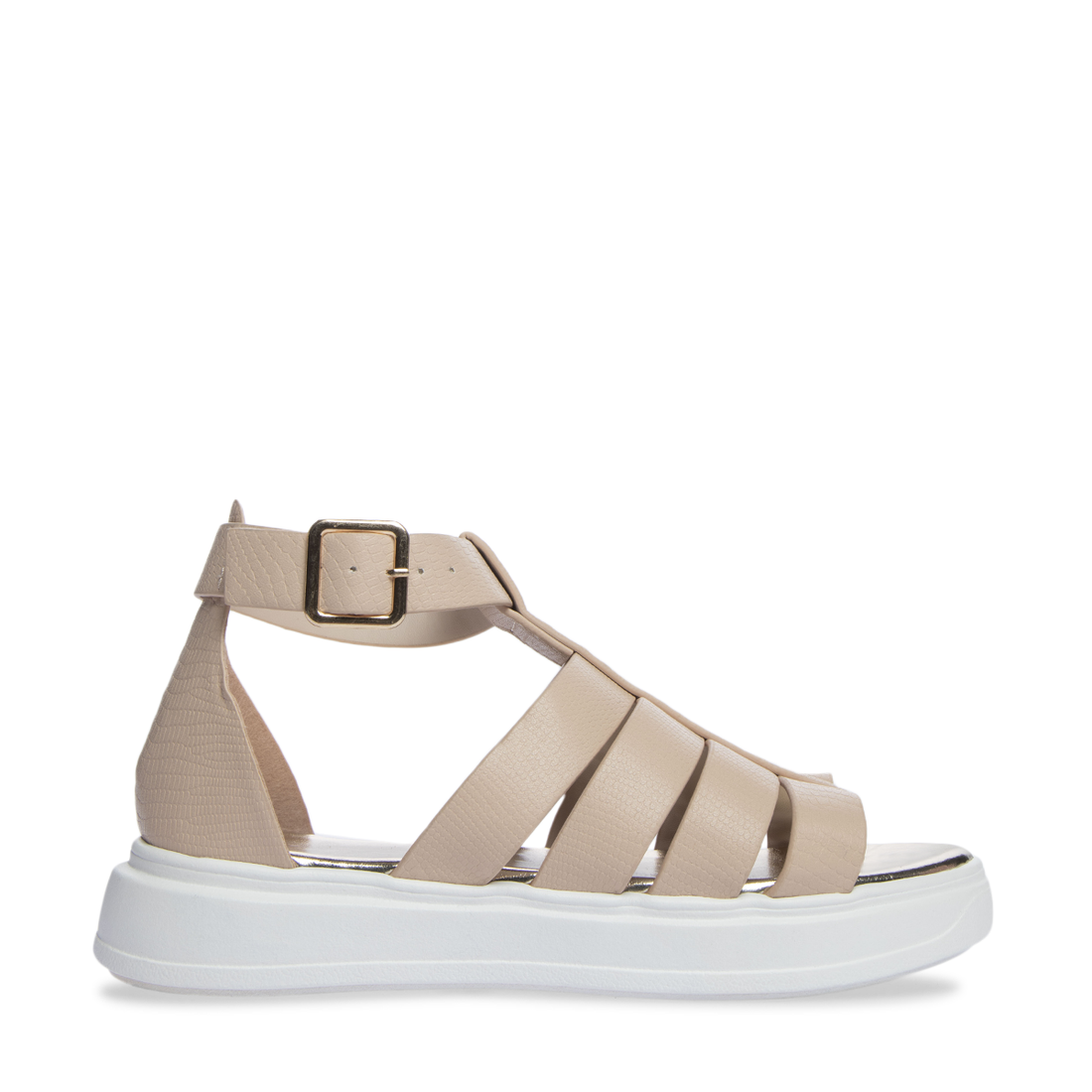 caged styled sandal-STONE-1