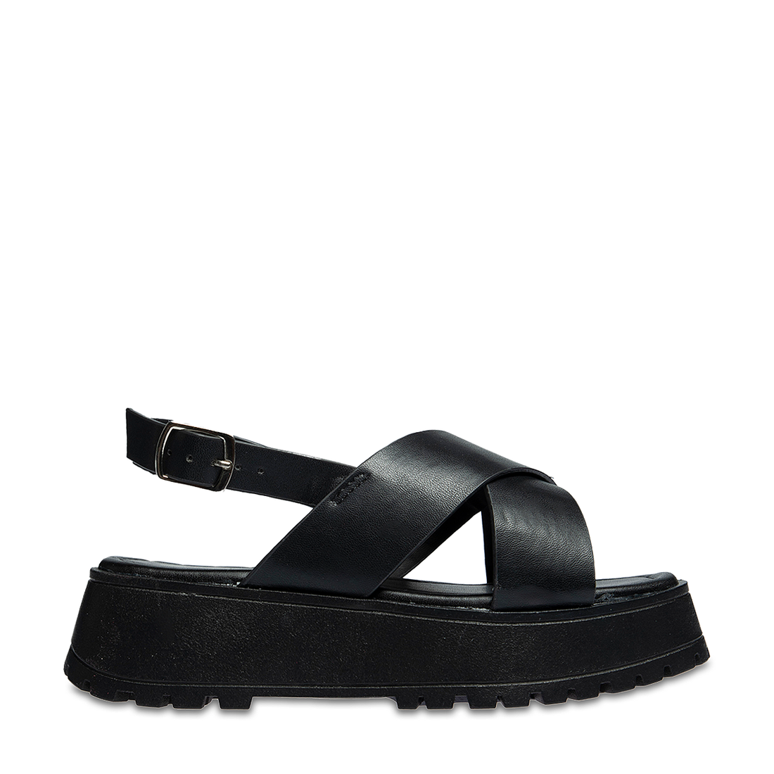 chunky heel sandal-BLACK-1