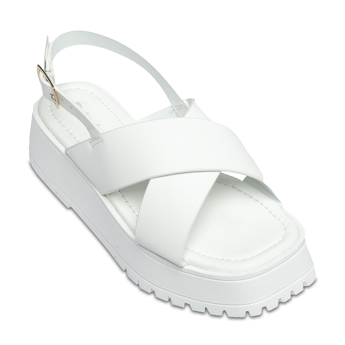 chunky heel sandal-WHITE-1