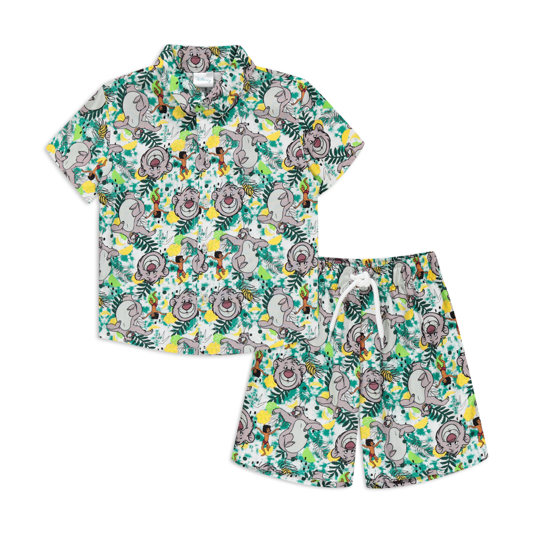 Jungle Book shirt and short set green-GREEN-5-6 YRS