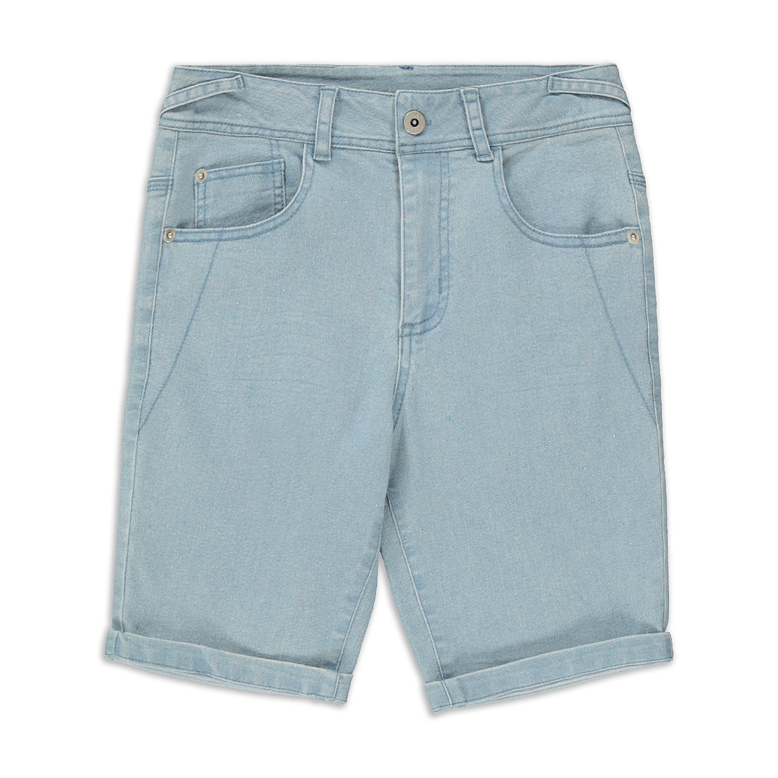 Basic denim short bleach-LIGHT BLUE-9-10 YRS