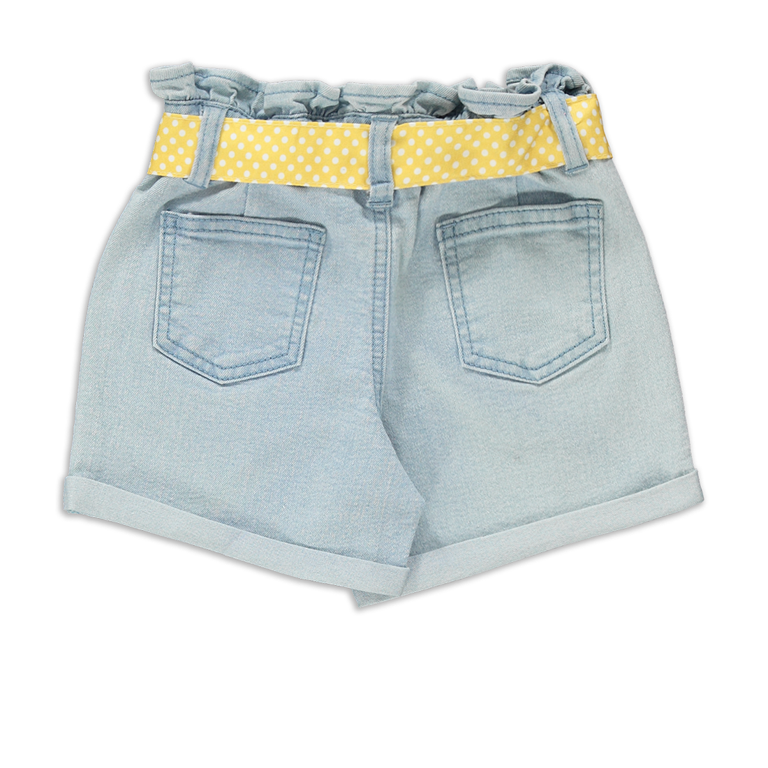 BELTED DENIM SHORTS MID BLUE-MID BLUE-3-4 YRS