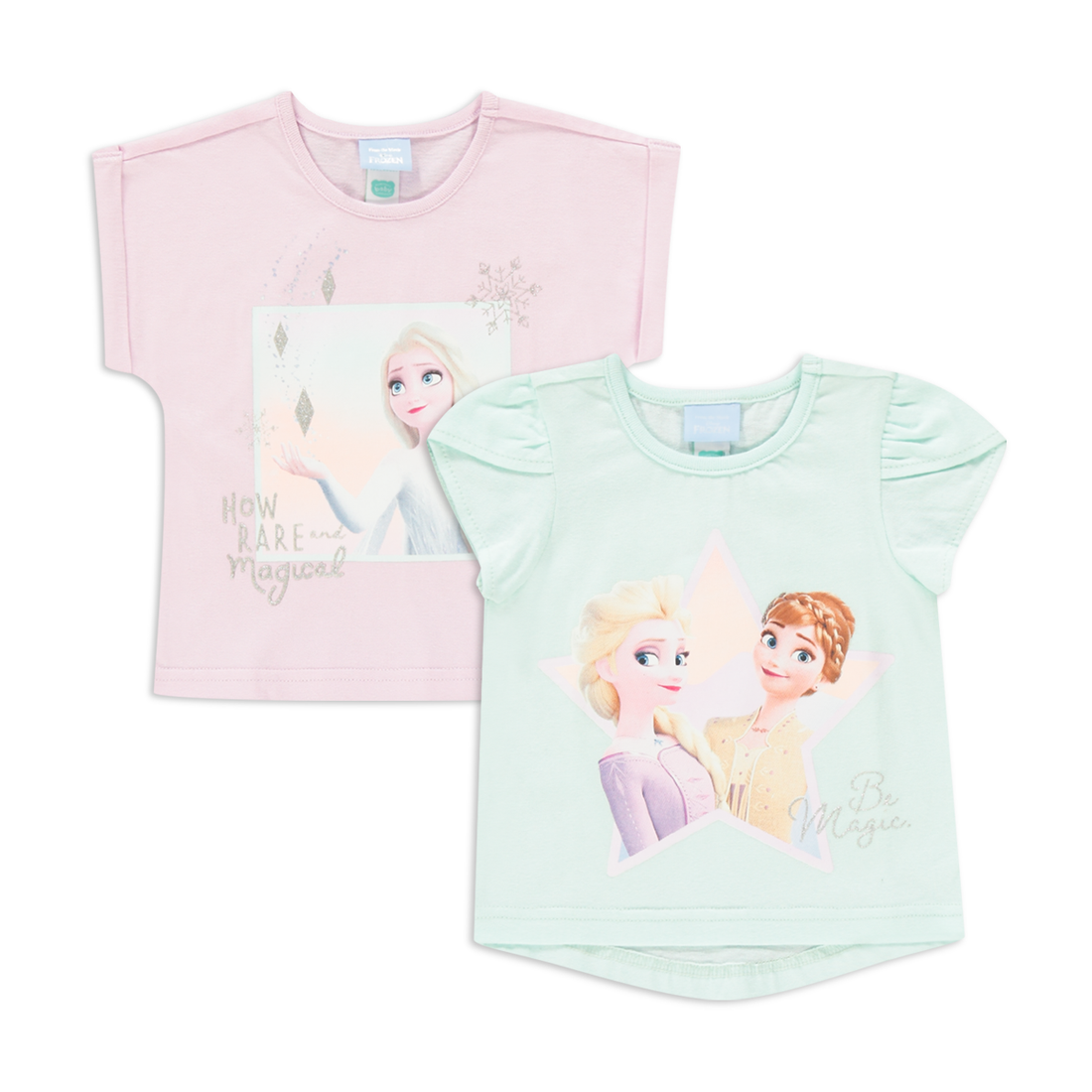 2 Pack Frozen t-shirts orchid aqua-LILAC-6-12 MTHS