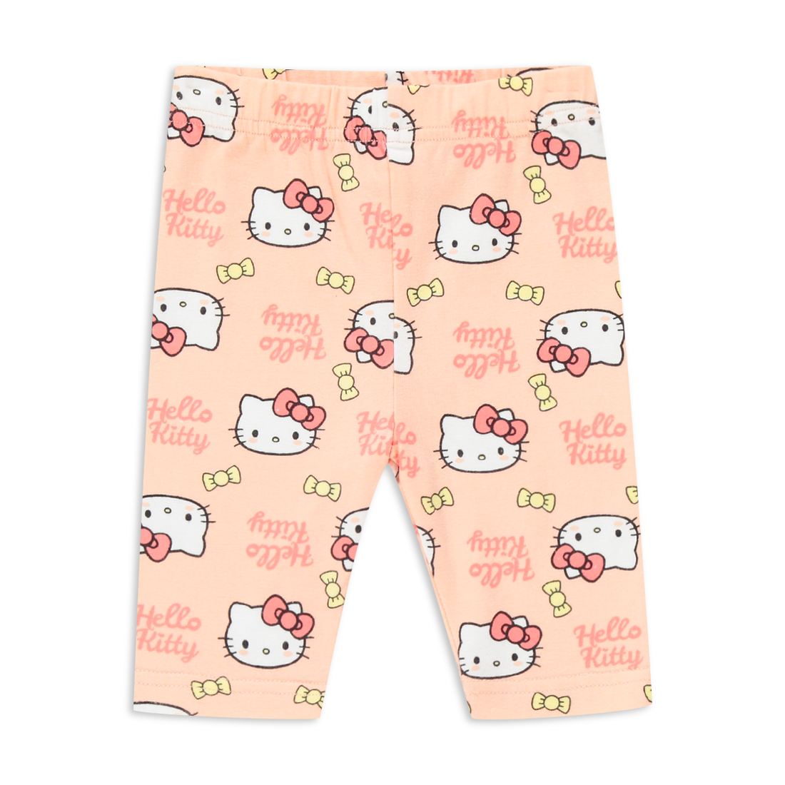 2 Pack Hello Kitty leggings peach banana-LEMON-6-12 MTHS