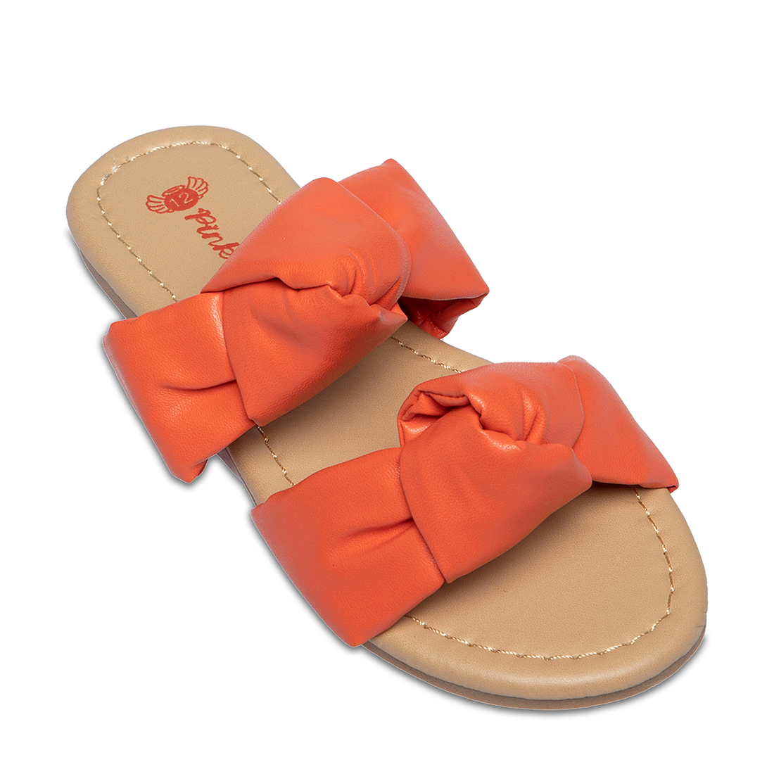 double knot slip in sandal-CORAL-13