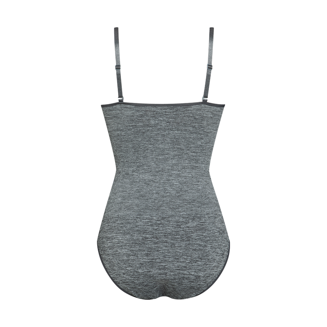 Shapewear strappy bodysuit charcoal melange-CHARCOAL-S