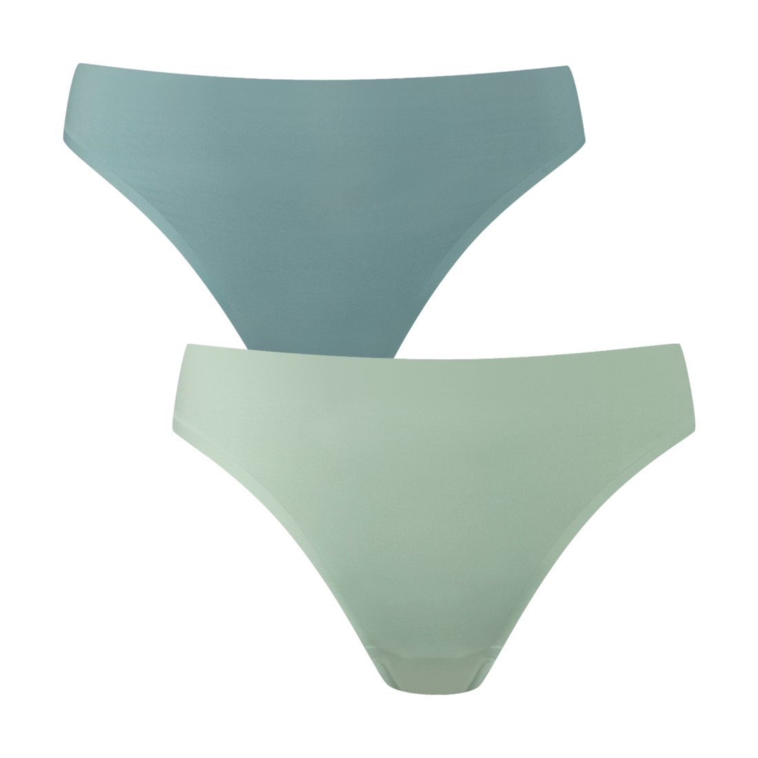 2 Pack bonded thong panty sage-SAGE-L