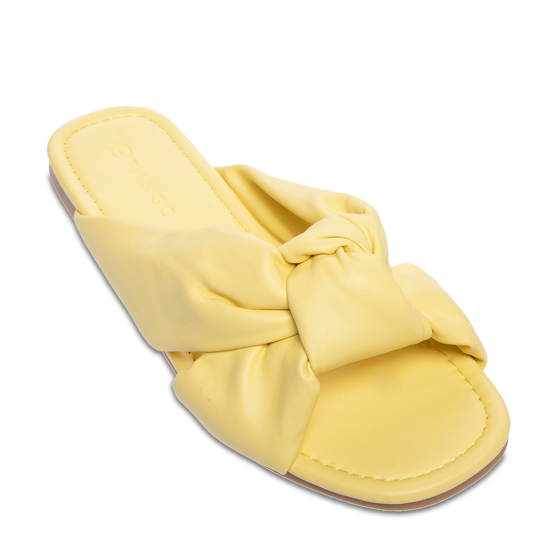 Knotted sandal pastel yellow-BUTTER-5