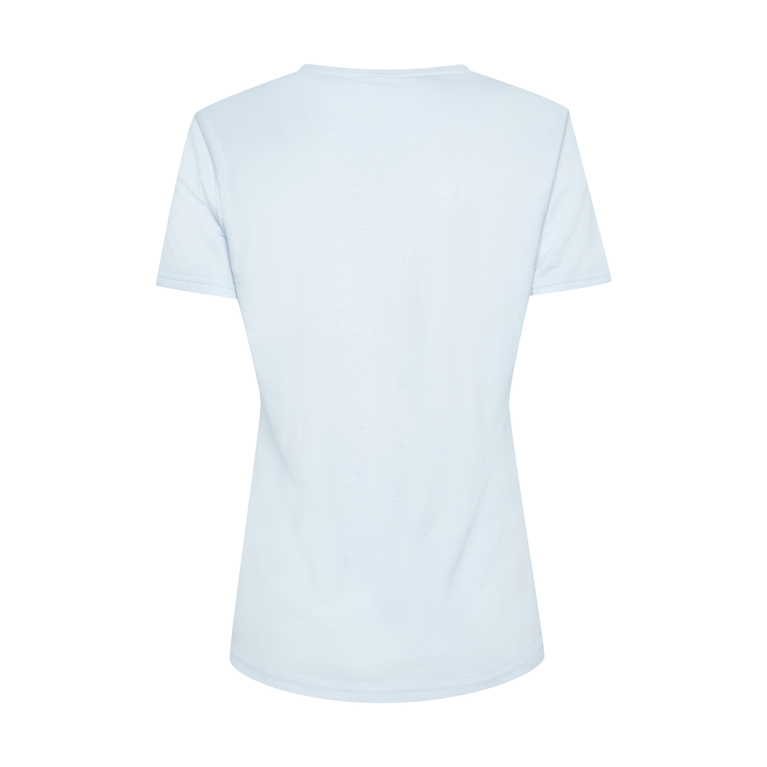 PL SSLV V-NECK COTTON T-SHIRT SUPER LIGHT BLUE-LIGHT BLUE-M