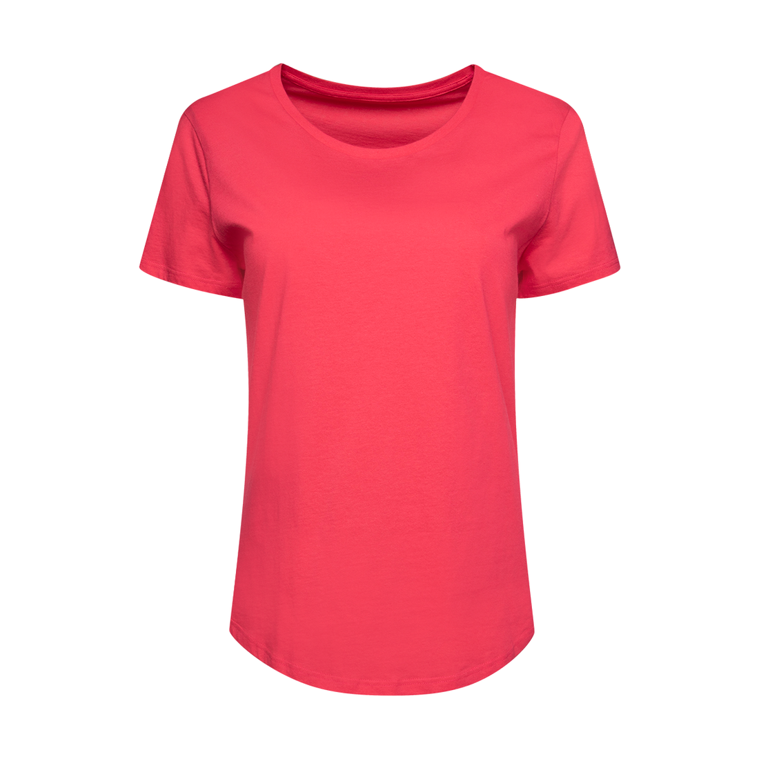 PL SSLV CREW NECK COTTON T-SHIRT CERISE PINK TOP U-CERISE-M