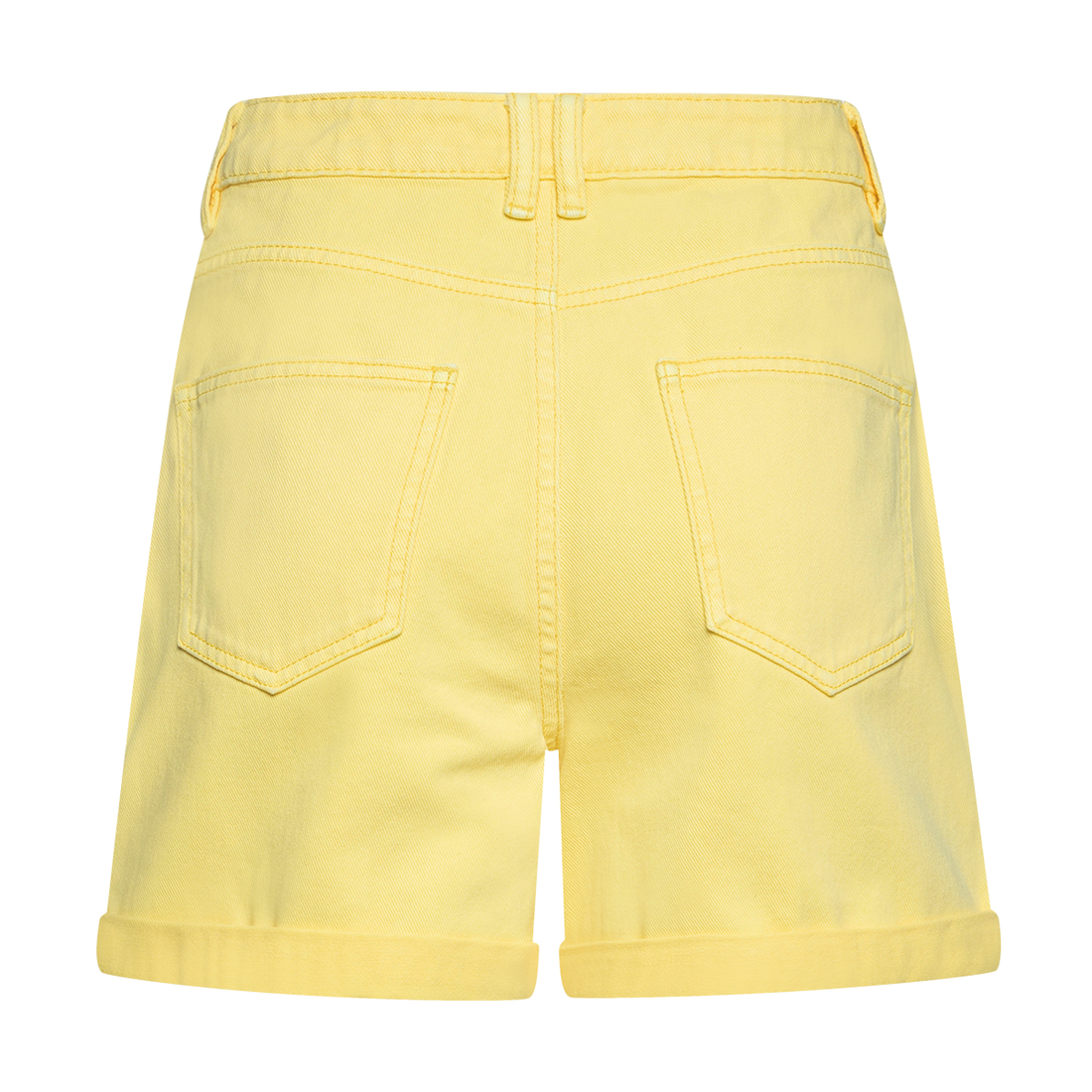 Denim mom jean shorts primrose yellow-YELLOW-38