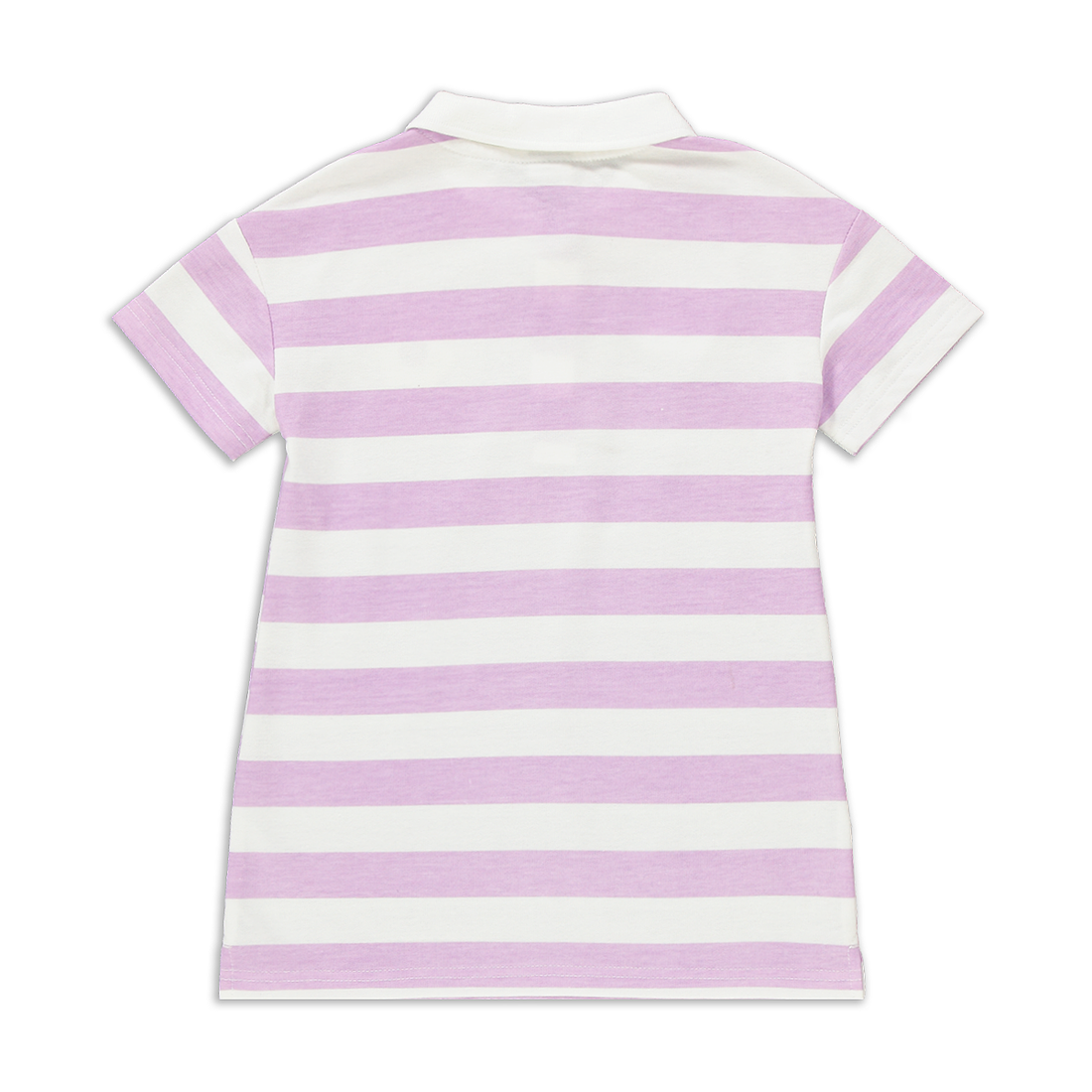 Stripe Johnny Collar Dress Lilac-LILAC-2-3 YRS