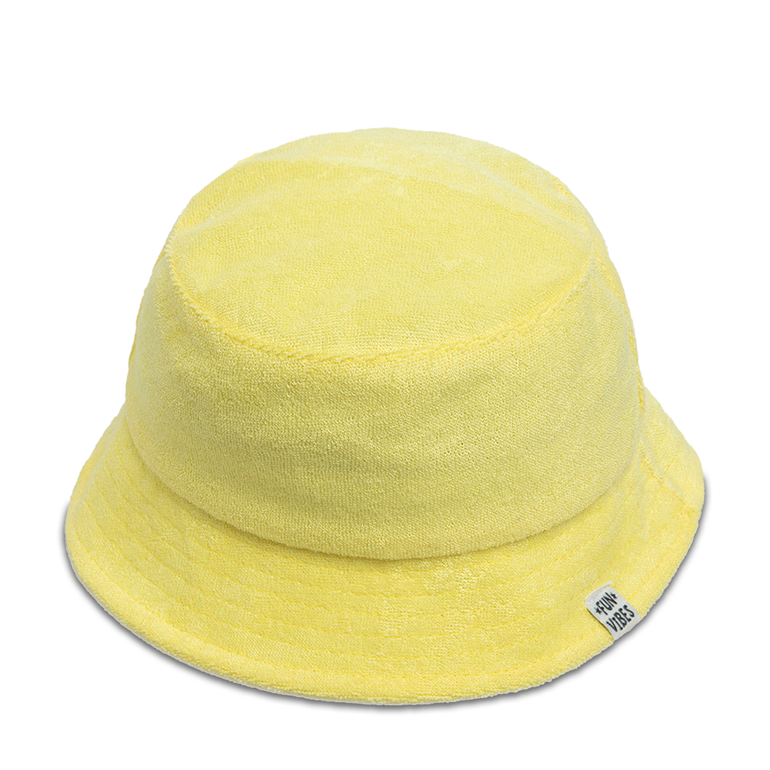 Gender Neutral Bucket Hat Fleece Pale Banana-LEMON-48 CM