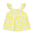 Frill vest spot yellow-BUTTER-2-3 YRS