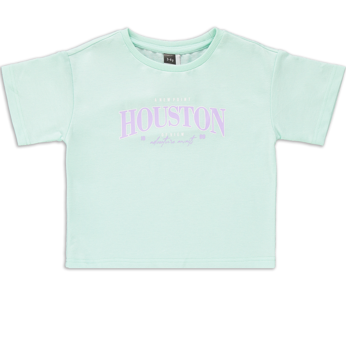 Boxy track top slogan aqua-AQUA-2-3 YRS