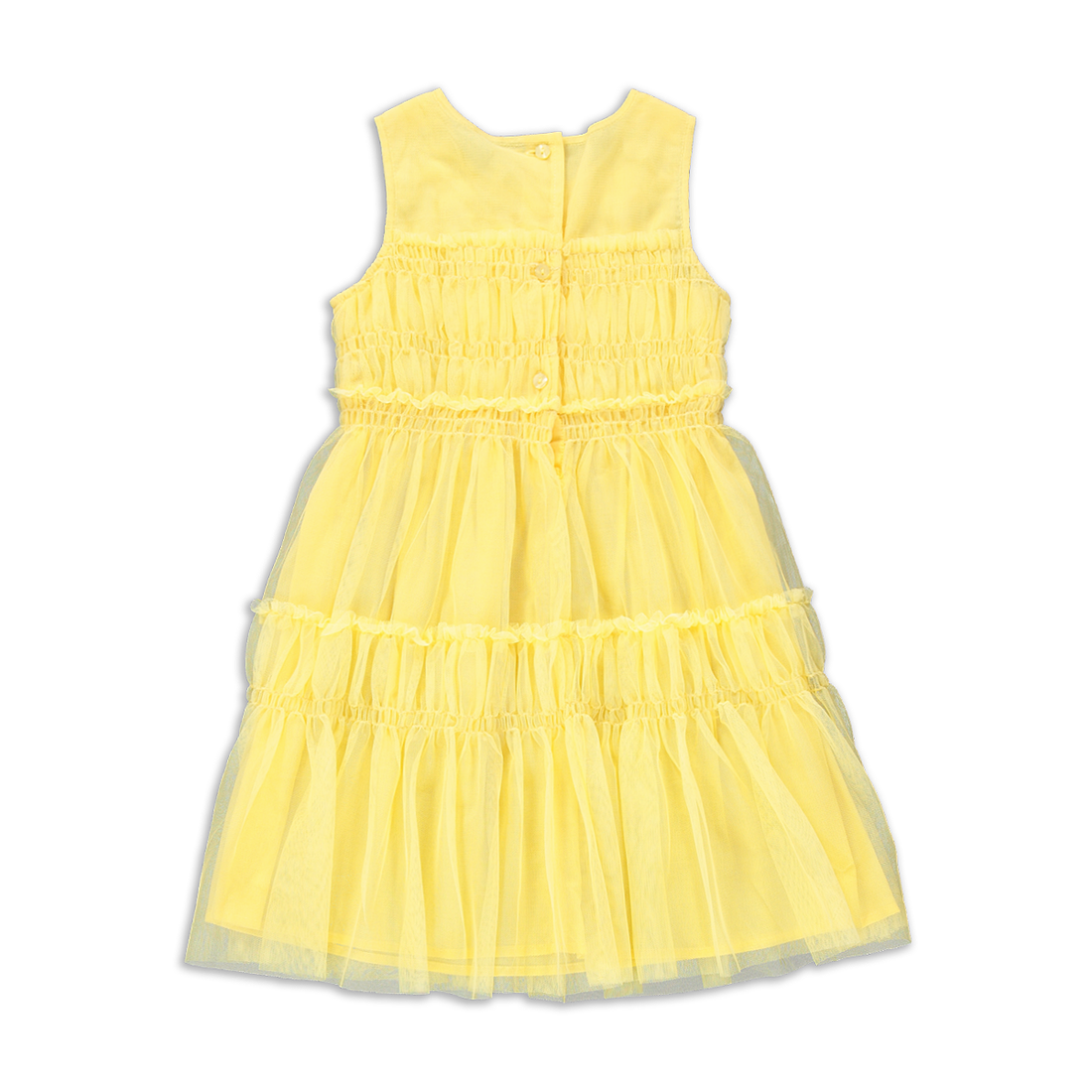 Tiered Dress with Embroidery Butter Yellow-BUTTER-2-3 YRS