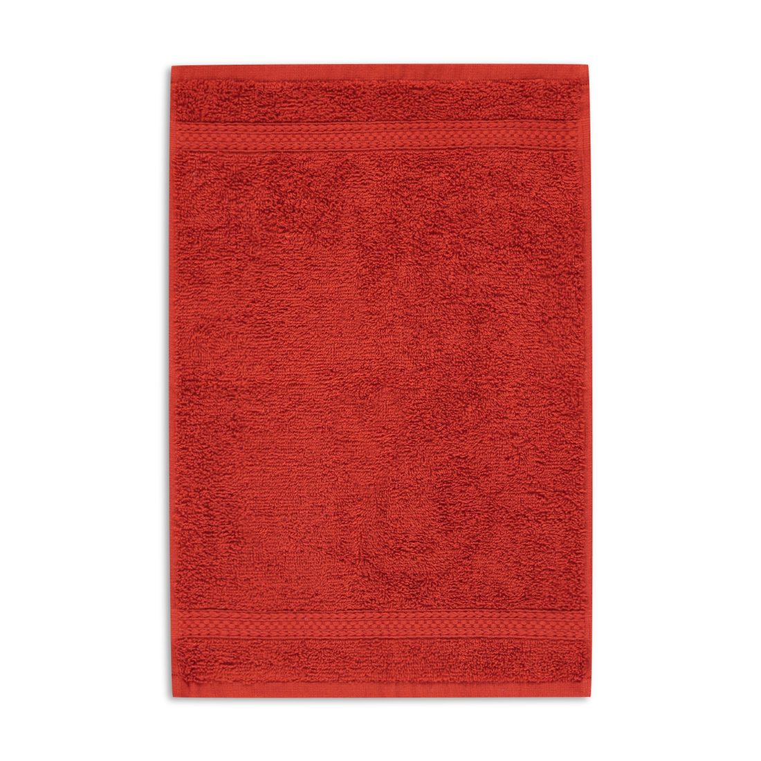 BURNT ORANGE TEXTURE GUEST TOWEL-BURNT ORANGE-30X45 CM