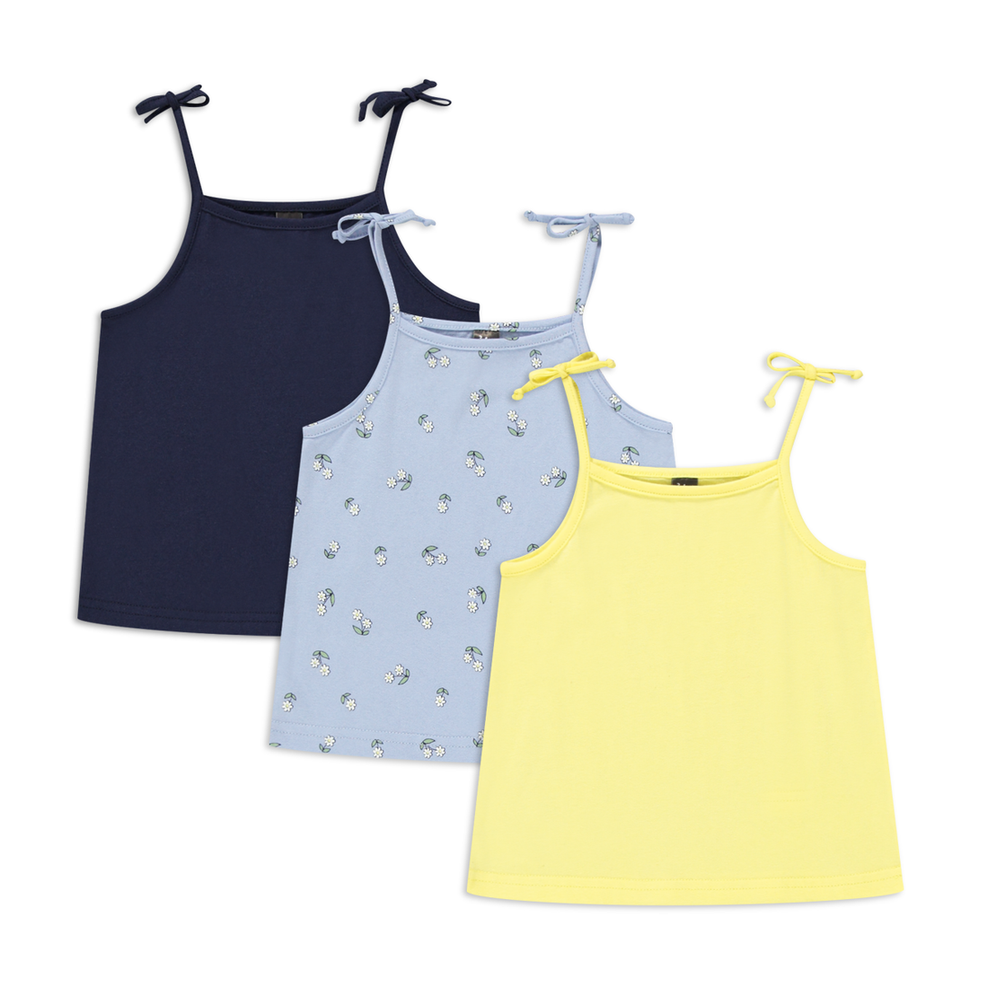 3 PACK Vest Yellow Iris Navy and Blue Multi-LEMON-2-3 YRS