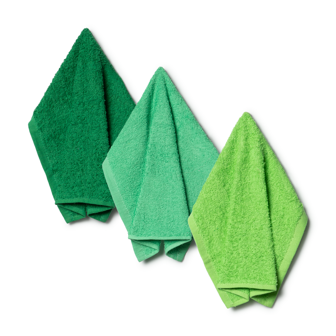 3PK GREENS FACE CLOTH-GREEN-30X30 CM