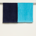 2PK BLUES PLAIN FRINGE GUEST TOWELS-MID BLUE-30X45 CM (1)