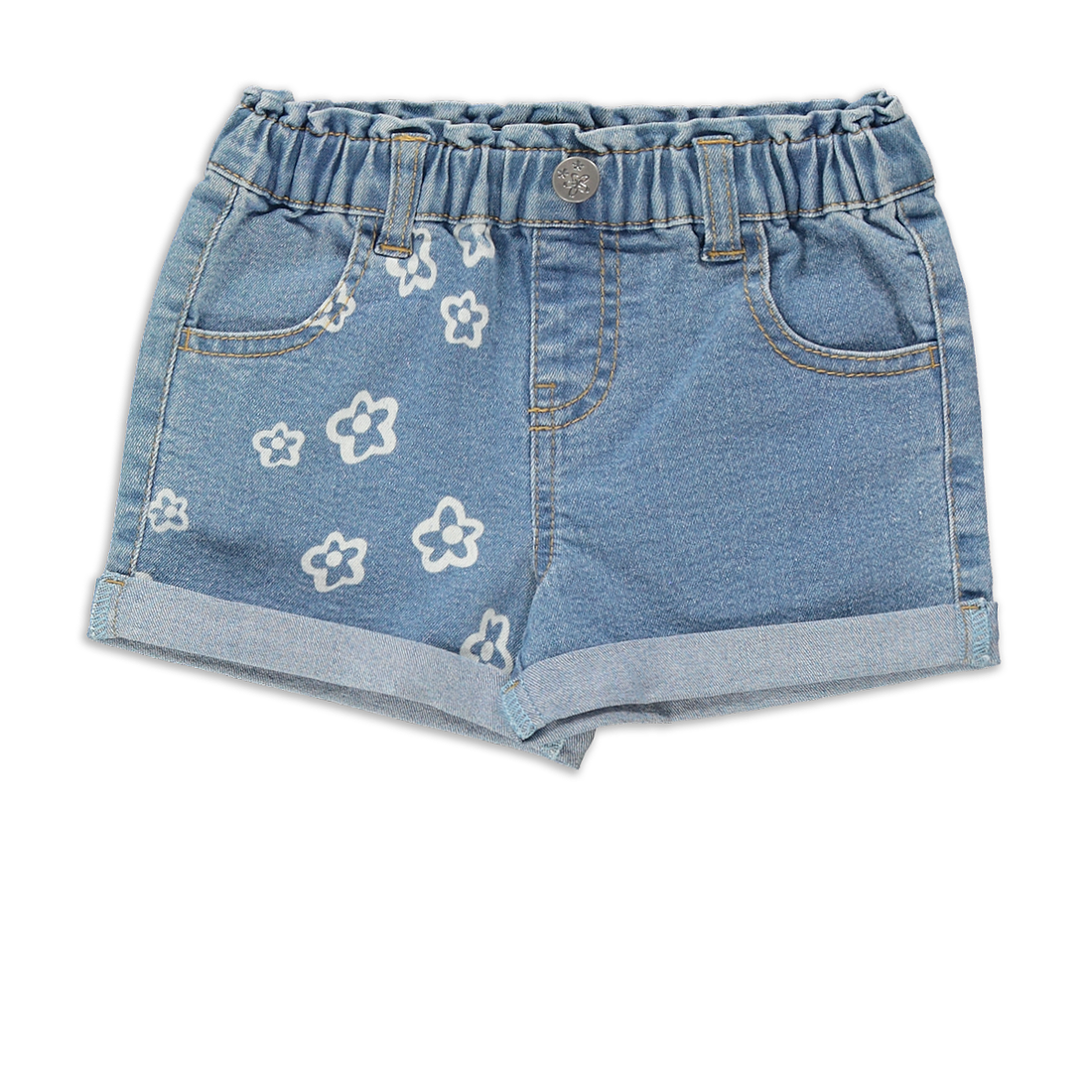 SHORTS COLOURBLOCK DENIM MID BLUE-MID BLUE-3-4 YRS