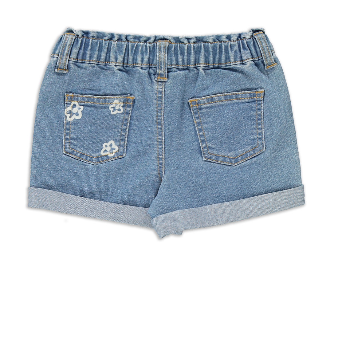 SHORTS COLOURBLOCK DENIM MID BLUE-MID BLUE-3-4 YRS