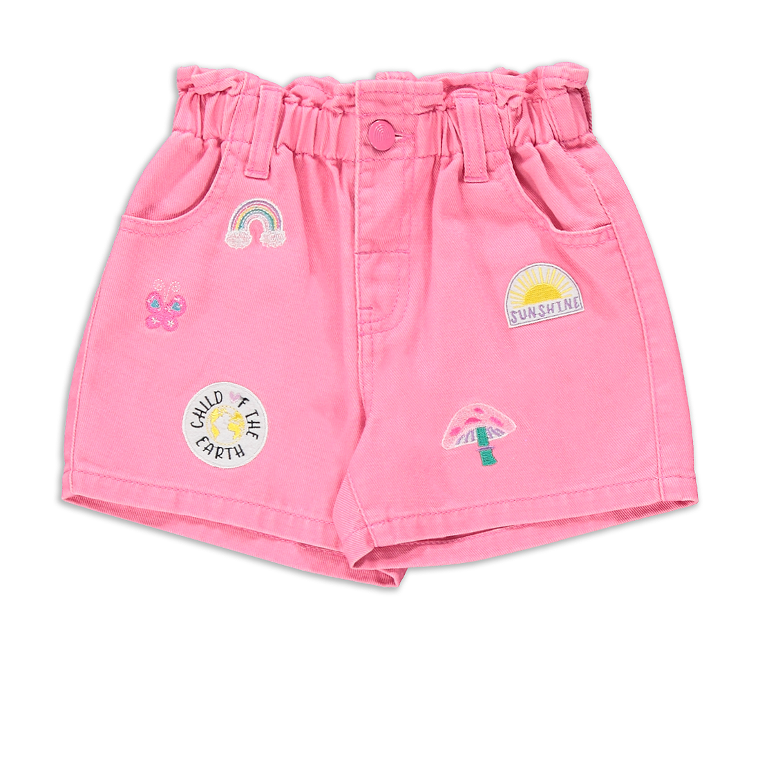 PAPERBAG SHORTS MID PINK-MID PINK-3-4 YRS