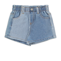 SHORT STRIPE MID BLUE-MID BLUE-3-4 YRS