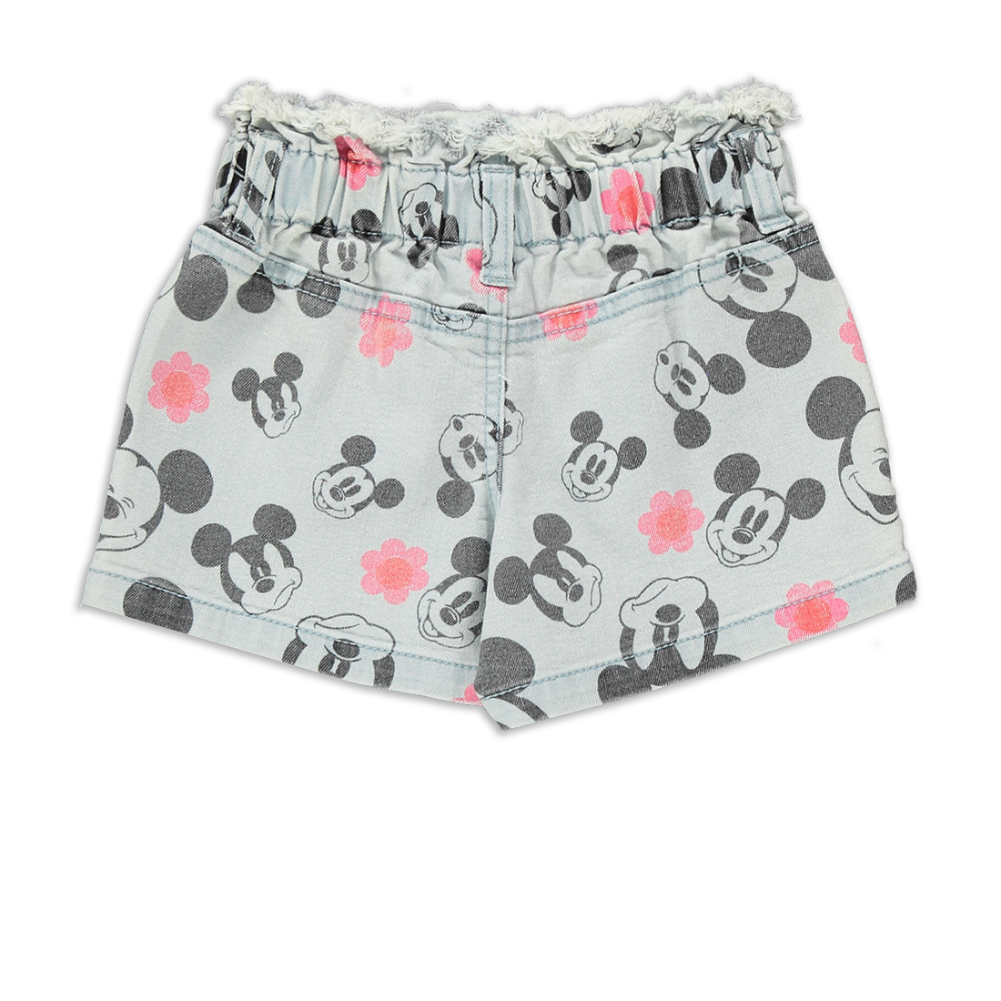 Mickey Mouse denim short light wash-LIGHT BLUE-3-4 YRS